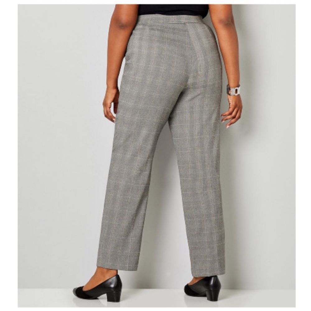 AVENUE GLEN PLAID PULL ON PANTS SZ 20P - Picture 2 of 8